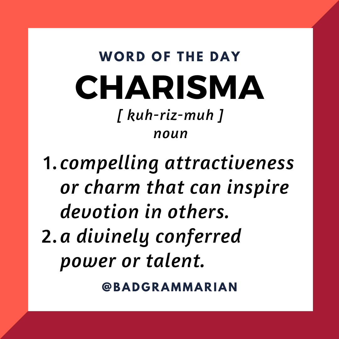 Word Of The Day Charisma